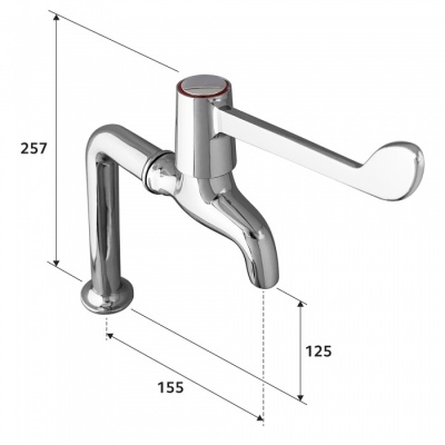 Hart Medical Lever Pillar Taps